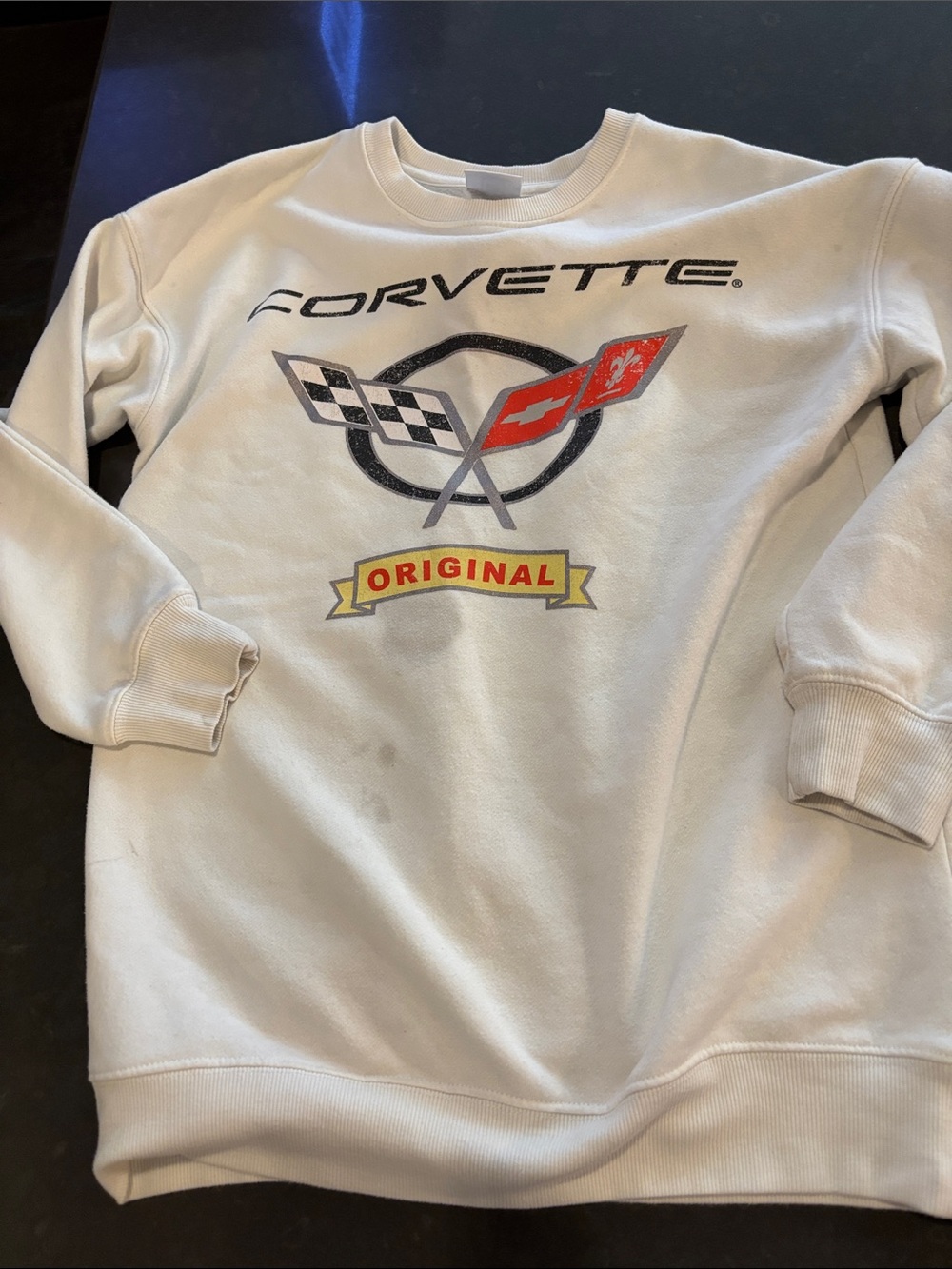 Corvette Original  White Crewneck Sweatshirt